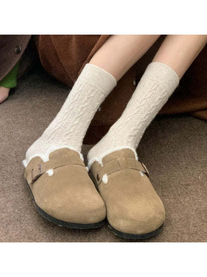 Rufia - Cable Knit Mid-Calf Socks