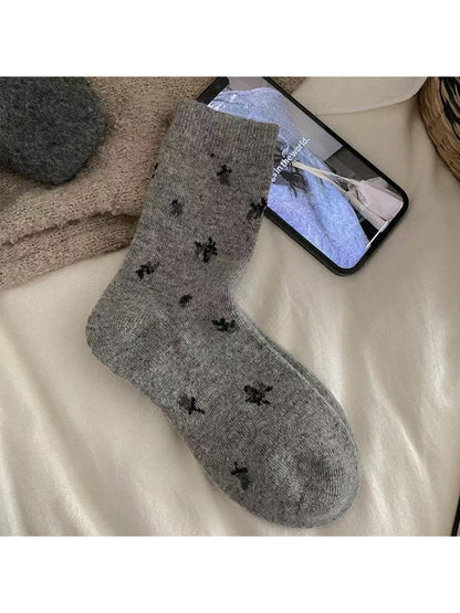 Rufia - Soft Floral Pattern Crew Socks product image 4
