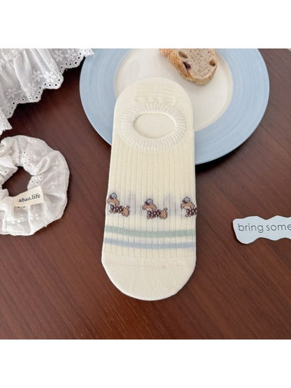 Rufia - Playful Striped Invisible Women's Socks