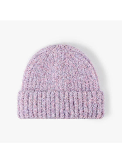 Haila - Heathered Ribbed Cuffed Knit Beanie