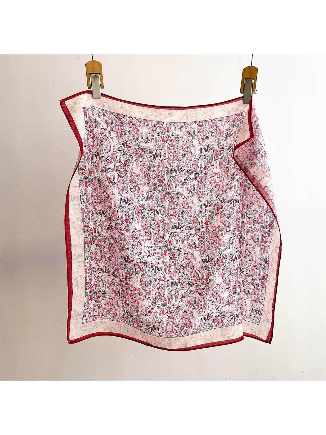 Scarvii - Paisley Floral Print Fashion Square Scarf