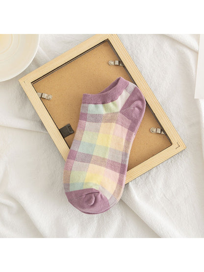 Rufia - Summer Plaid Ankle Socks