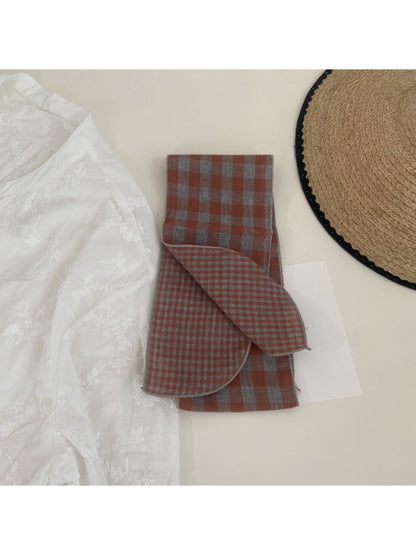 Scarvii Classic Plaid Skinny Scarf