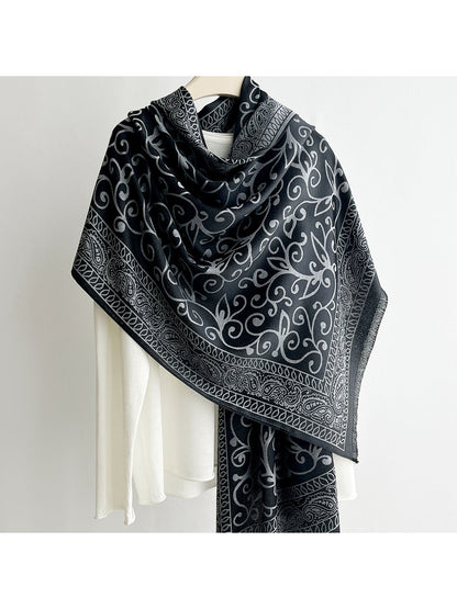 Scarvii - Summer Scrollwork Print Scarf Wrap