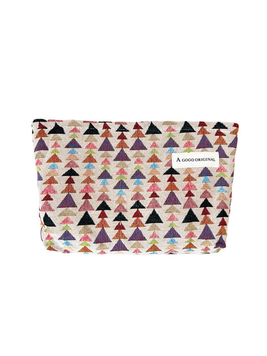 Cosbai - Fun Pine-Print Zipper Pouch - Playful & Chic