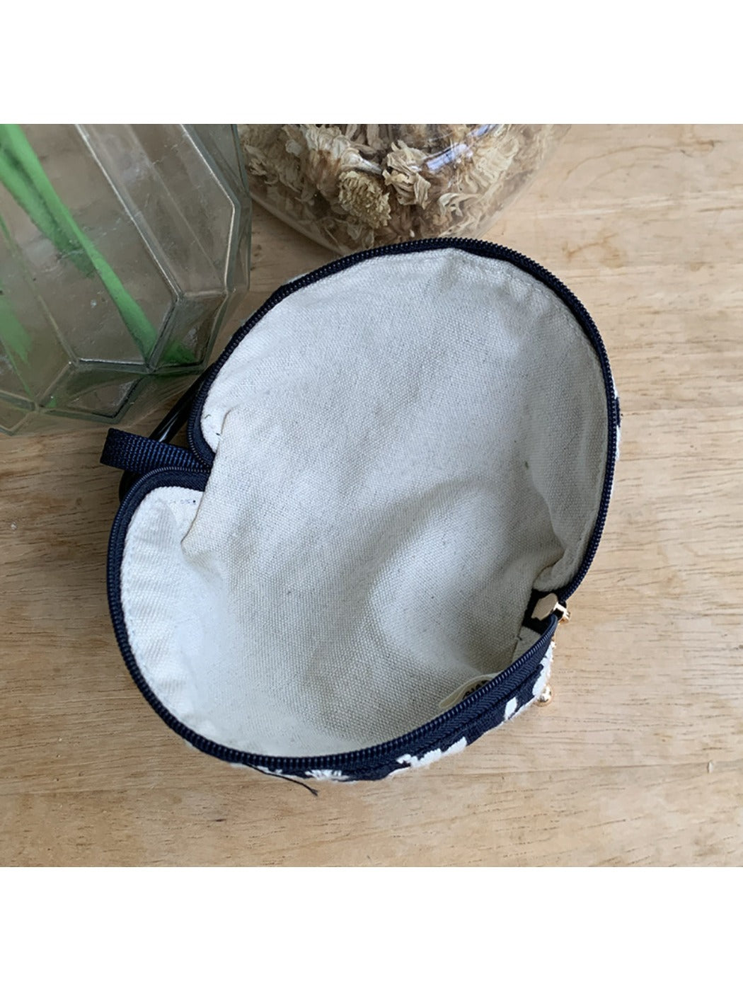 Cosbai - Embroidered Earphone Storage Pouch