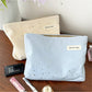 Cosbai Soft Star Print Zip Bag front view with star pattern