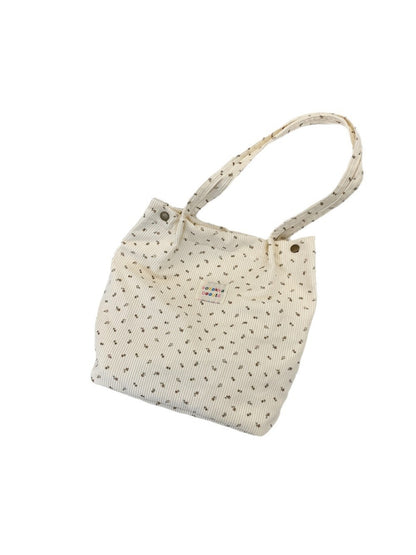 Cosbai - Floral Print Tote Shoulder Bag