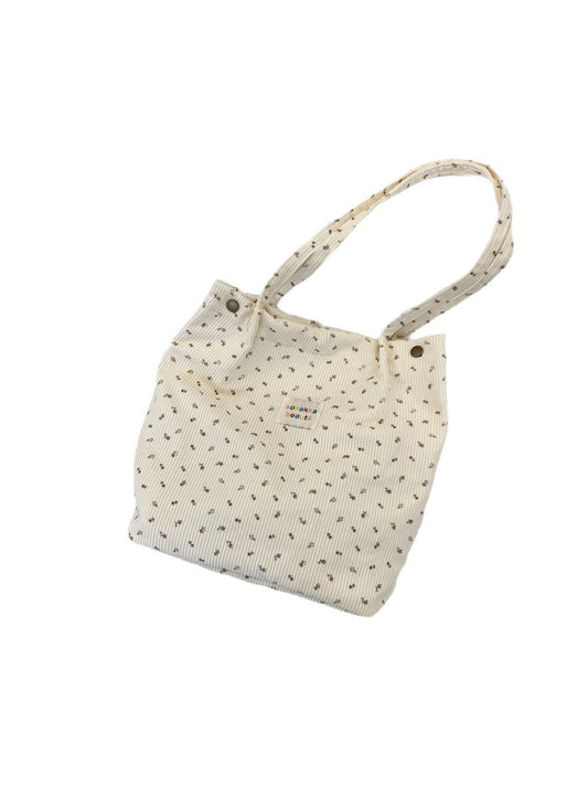Cosbai - Floral Print Tote Shoulder Bag