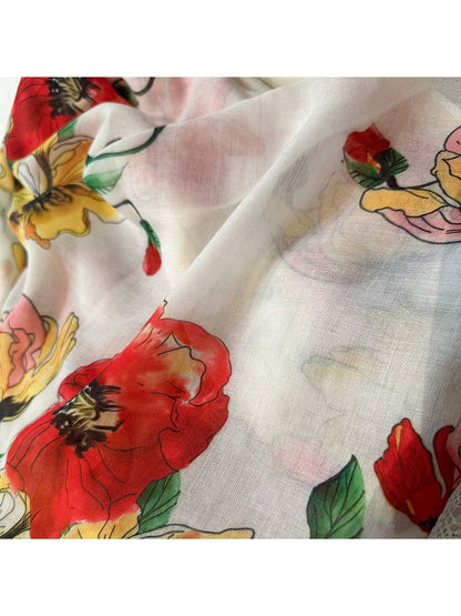 Scarvii - Summer Bright Floral Wrap Scarf