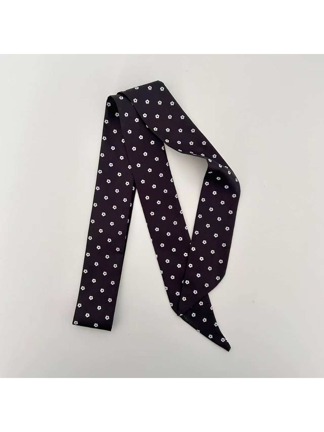 Scarvii Vintage Floral Pattern Skinny Scarf