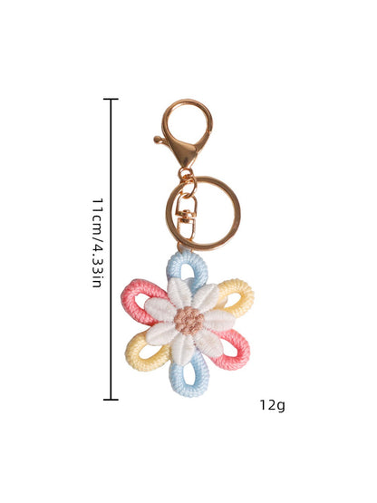Koco Colorful Flower Loop Keychain Charm with floral motif