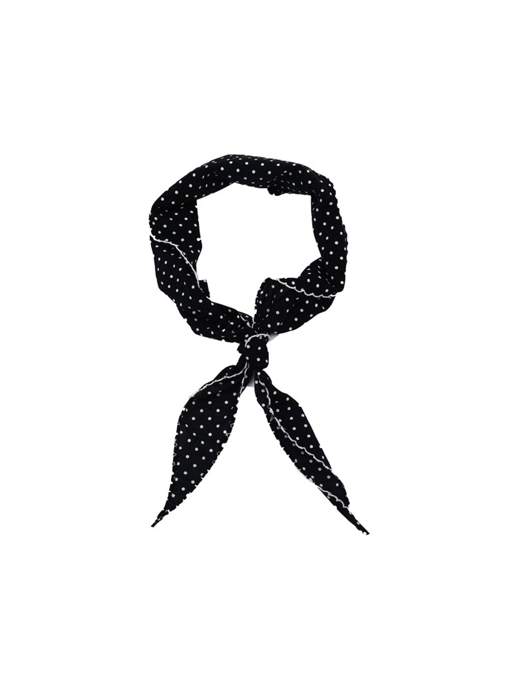 Scarvii - Elegant Dot Trimmed Triangle Bandana