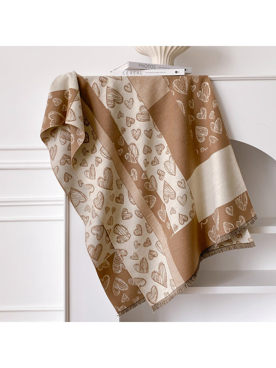 Scarvii – Romantic Heart Pattern Winter Scarf