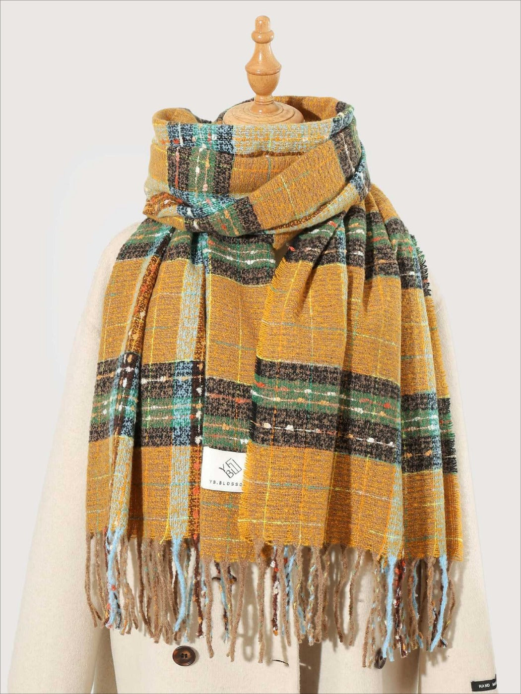 Scarvii - Timeless Stylish Classic Plaid Warm Scarf