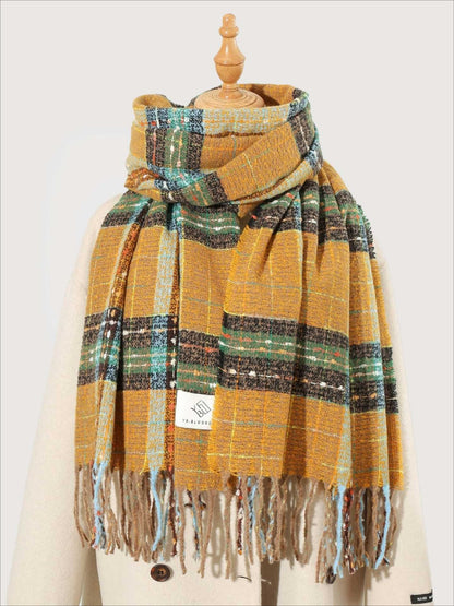 Scarvii - Timeless Stylish Classic Plaid Warm Scarf