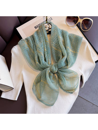 Scarvii - Lightweight Metallic Line Scarf