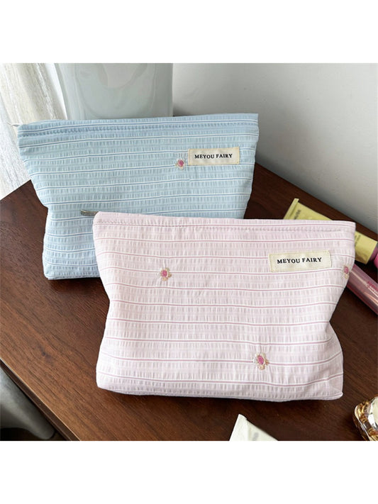 Cosbai Pastel Stripe Cosmetic Bag product image