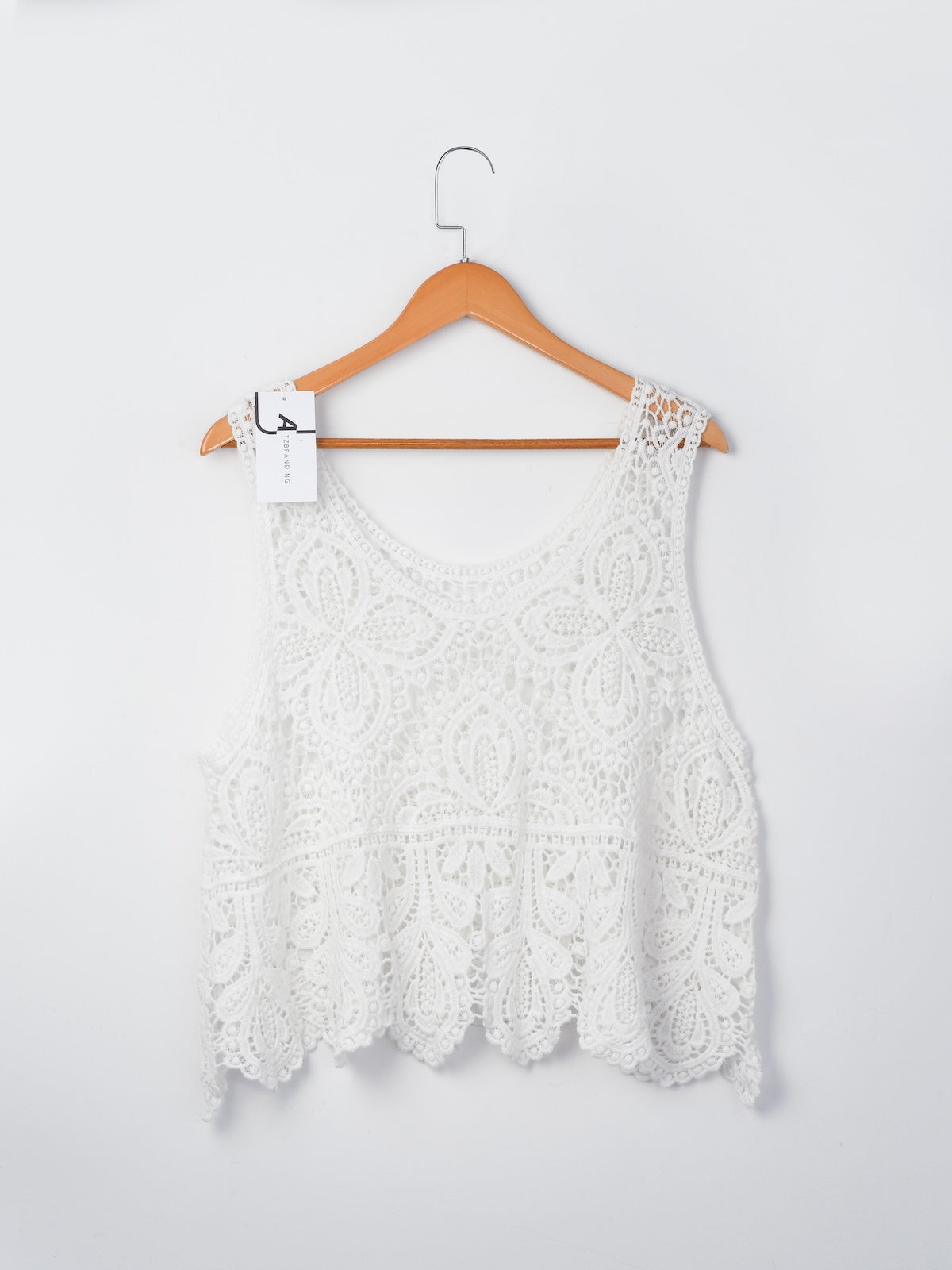 Crosa -  Vintage Crochet Hollow-Out Tank Top