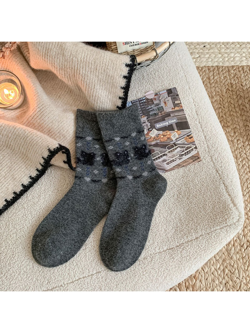 Rufia Nordic Cozy Pattern Crew Socks product image 7