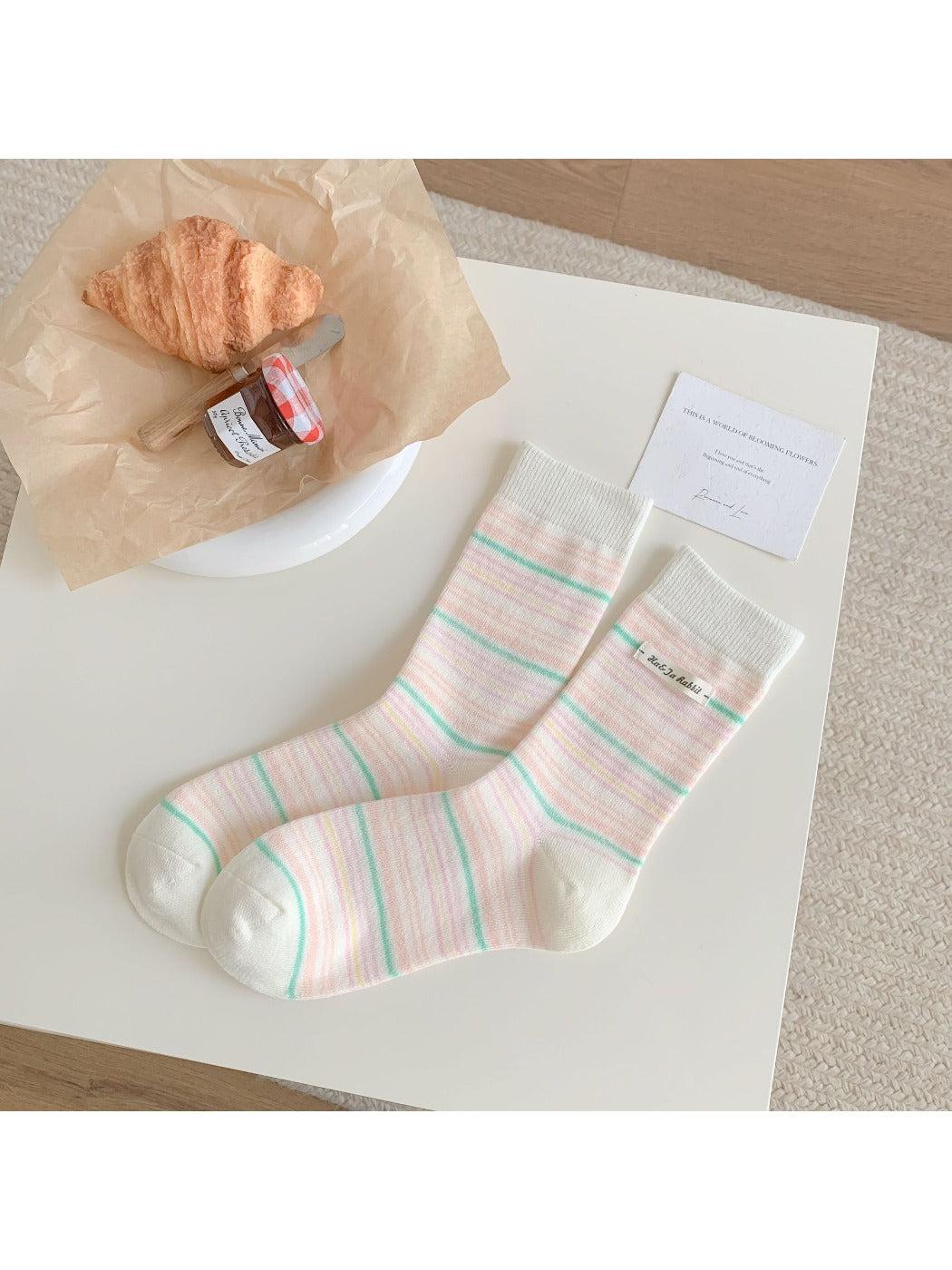 Rufia - Ice Cream Color Mid-Calf Socks