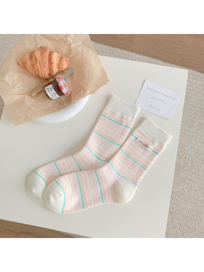 Rufia - Ice Cream Color Mid-Calf Socks