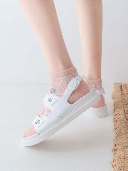 Rufia - Textured Floral Ankle Socks product image 7