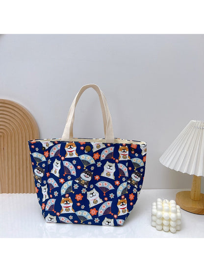 Cosbai Floral Lunch Tote Bag – Everyday Carry for Work & School