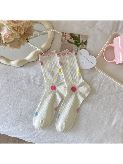 Rufia - Pastel Texture Mix Crew Socks