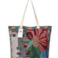 Cosbai - Large Capacity Embroidered Tote Bag