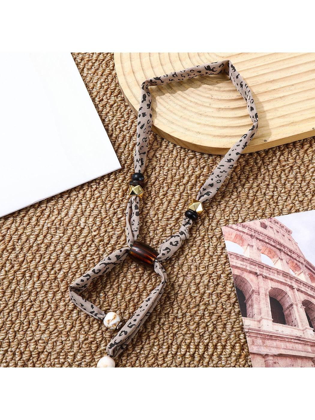 Scarvii - Retro Printed Long Necklace
