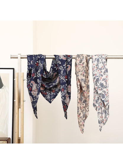 Scarvii - Vintage Paisley Pattern Triangle Scarf