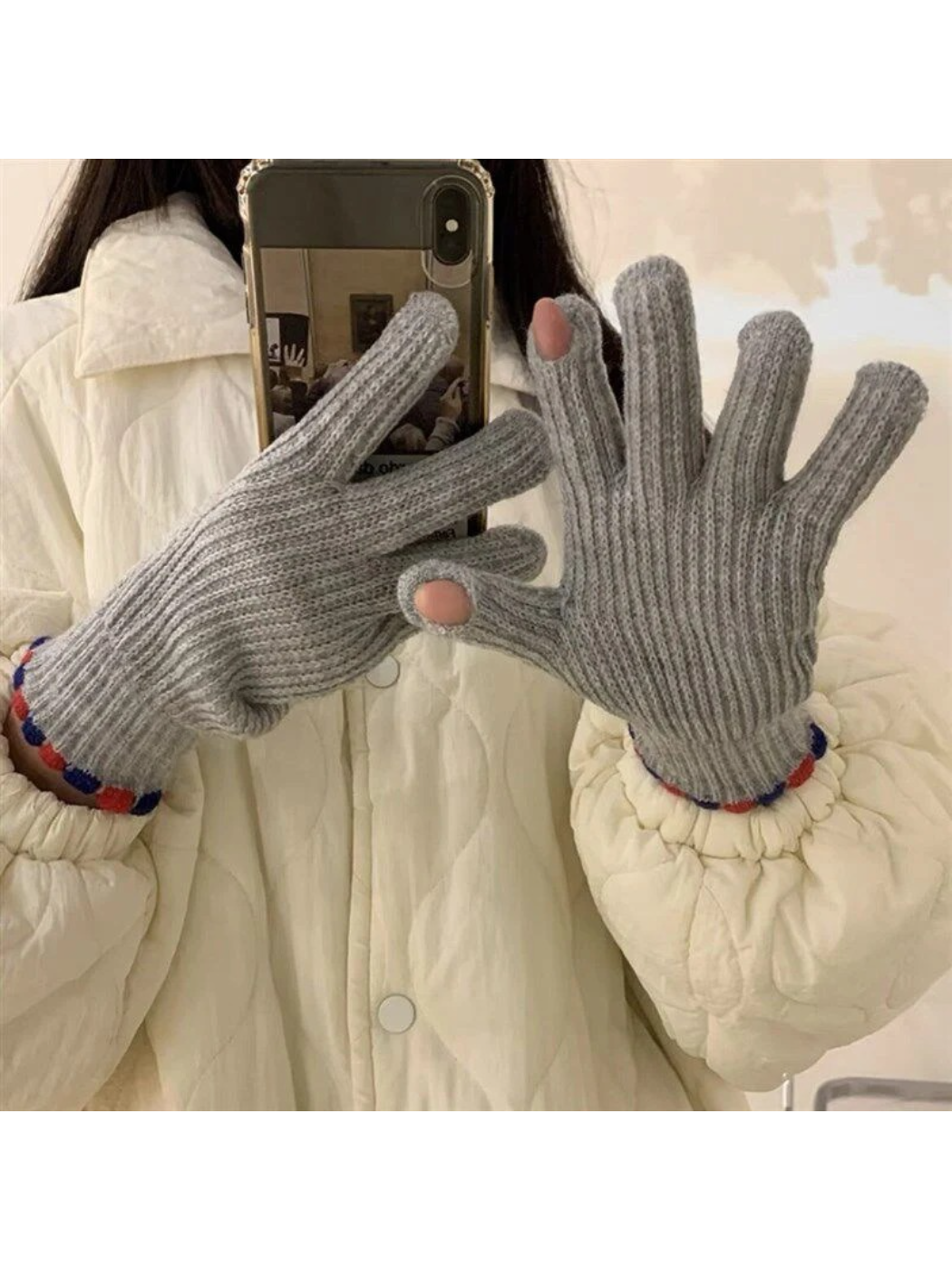 Gloving - Ribbed Knit Touchscreen Gloves