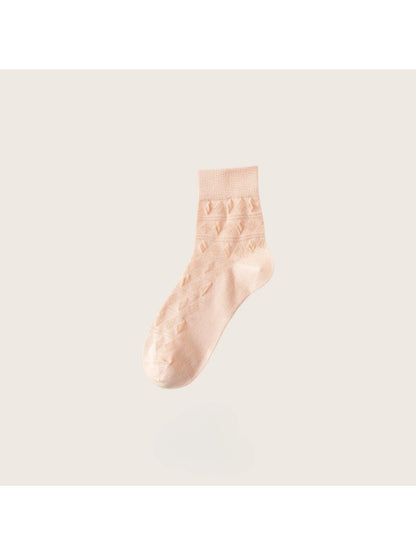 Rufia - Soft Geometric Textured Crew Socks product image 6