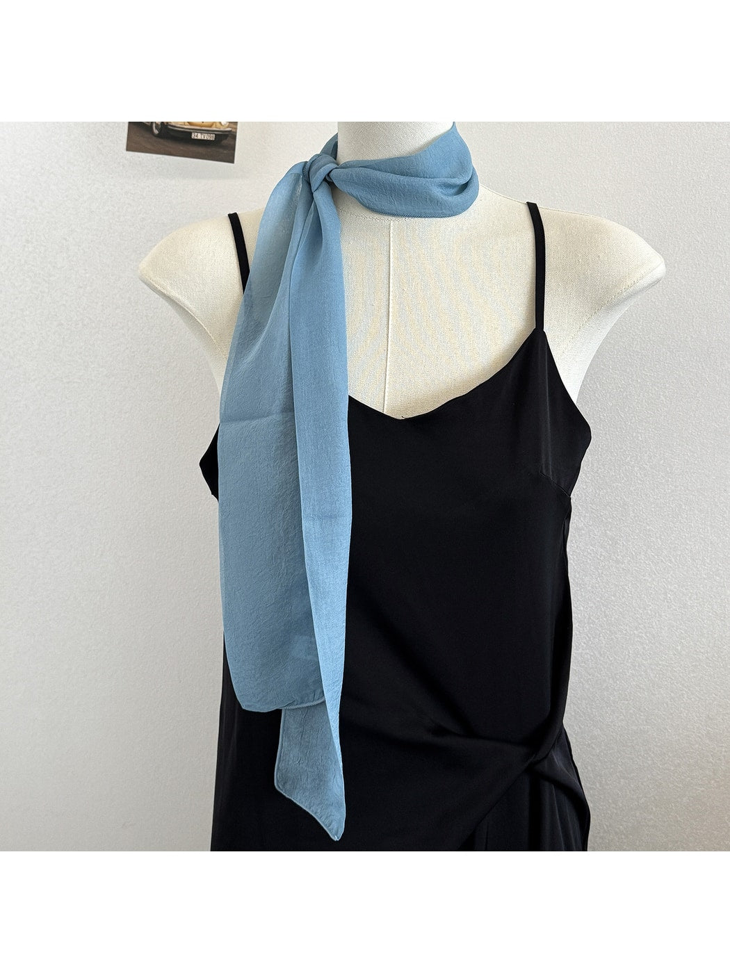 Scarvii - Retro Style Solid Narrow Scarf
