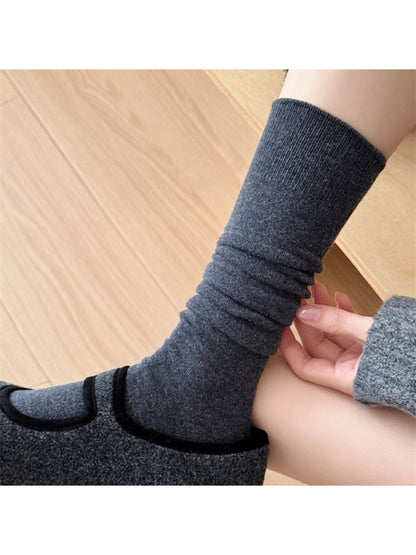 Rufia - Solid Color Knee High Socks