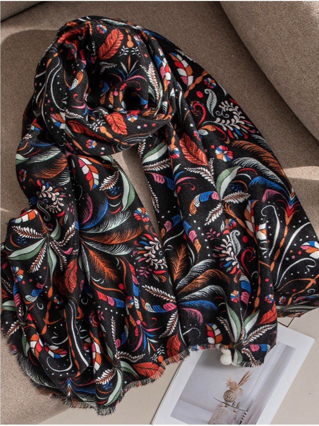 Scarvii - Elegant Tree Print Scarf & Shawl