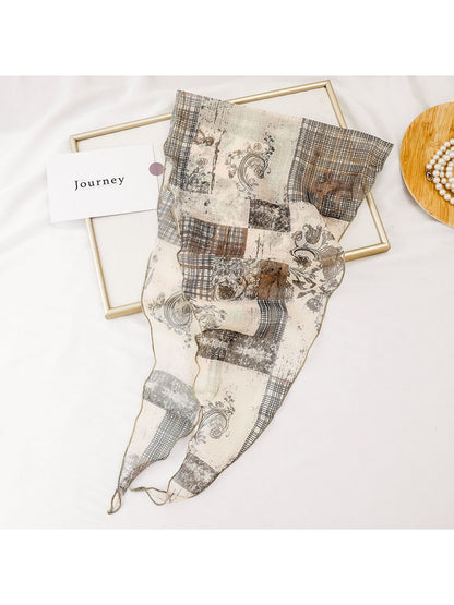 Scarvii - Fashion Print Diamond Shaped Scarf