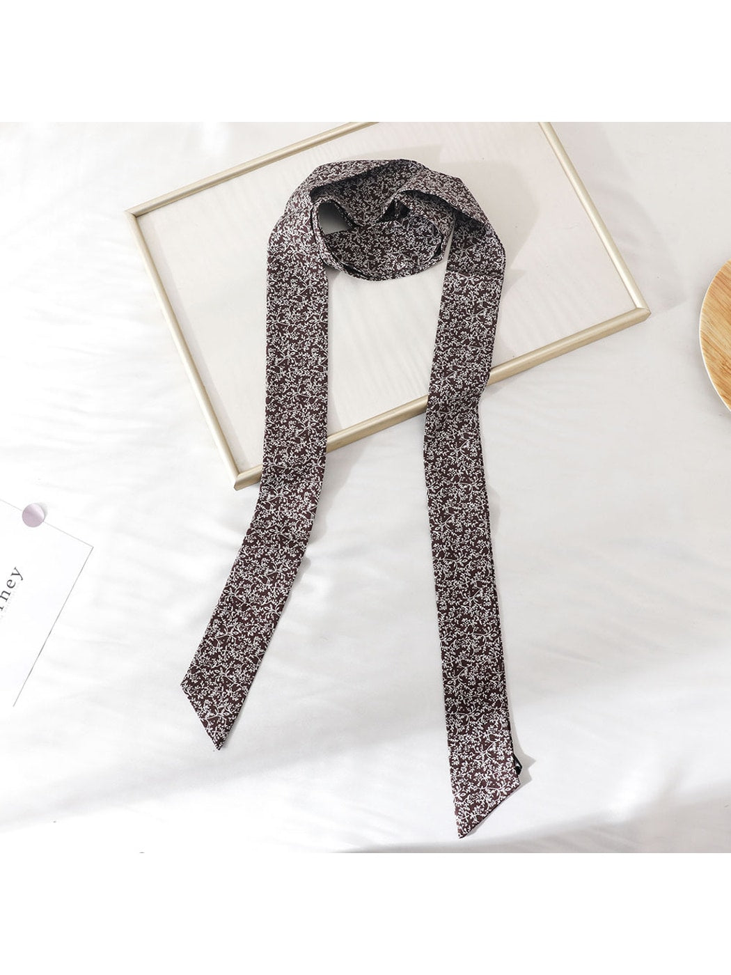 Scarvii - Slim Printed Decorative Skinny Scarf