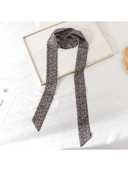 Scarvii - Slim Printed Decorative Skinny Scarf