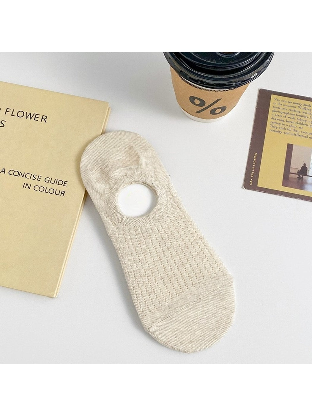 Rufia - Elegant Minimal Solid No Show Socks