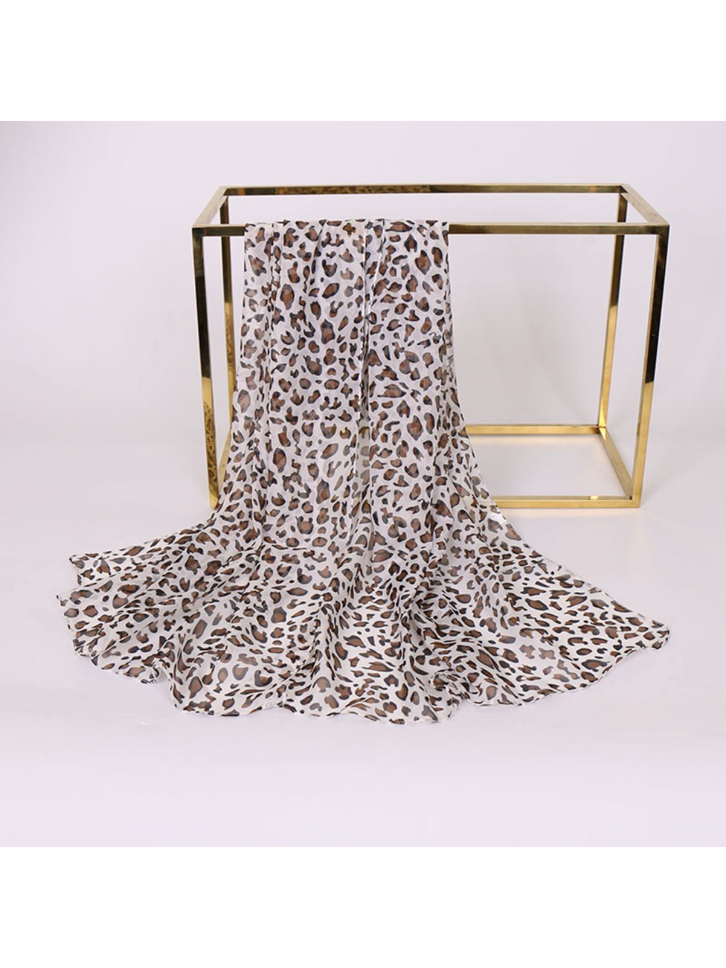 Scarvii - Spring Summer Leopard Print Lightweight Scarf