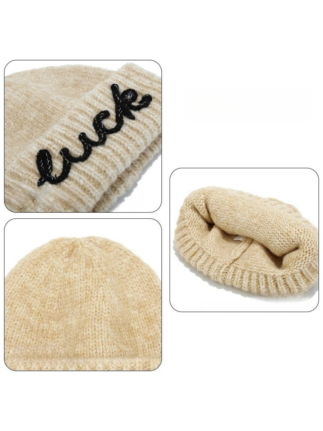 Haila - Elegant French Style Knit Hat for Women