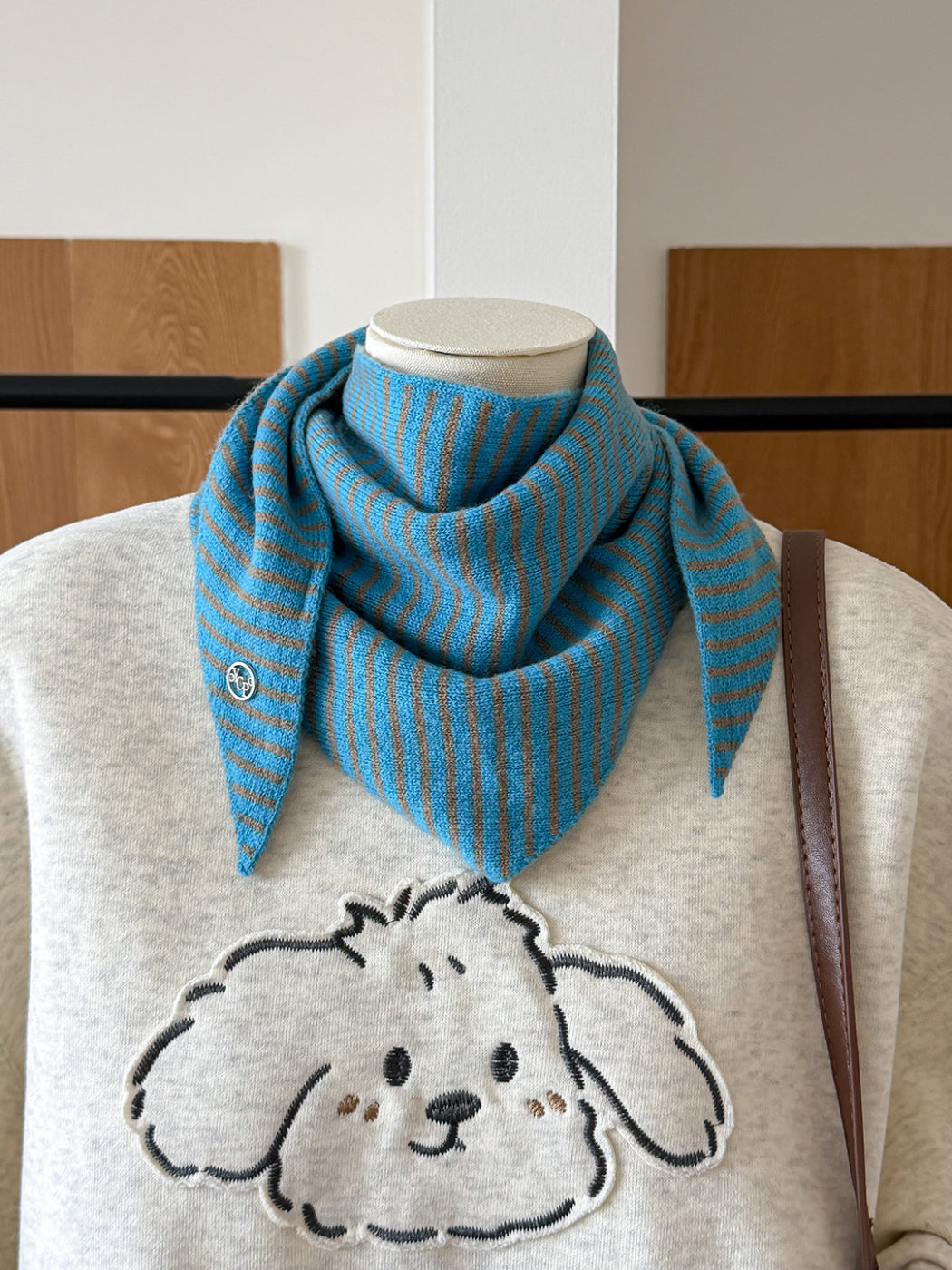 Scarvii - Narrow Stripe Triangle Scarf