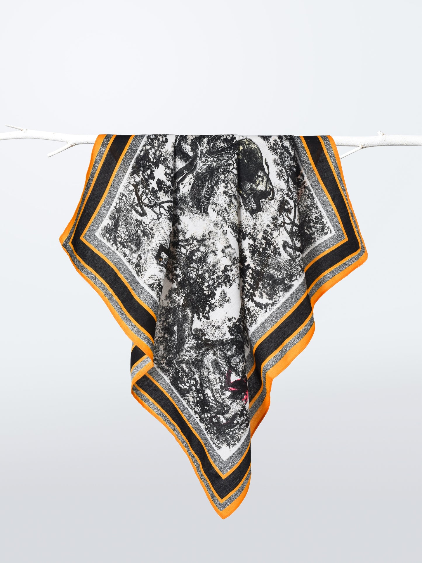 Scarvii - Retro Print Small Square Scarf