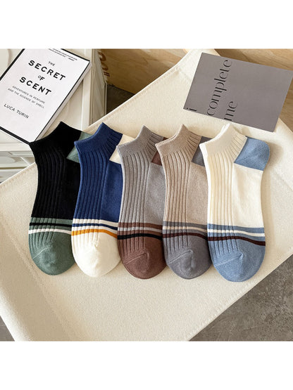 Rufia - Ribbed Stripe Accent Ankle Socks product image 1