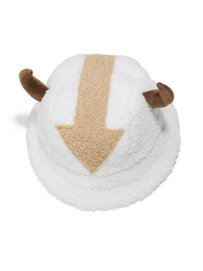 Haila Fuzzy Viking Bucket Hat with Horns