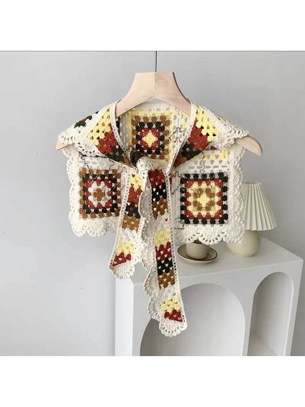Crosa - Bohemian Crochet Shawl Wrap