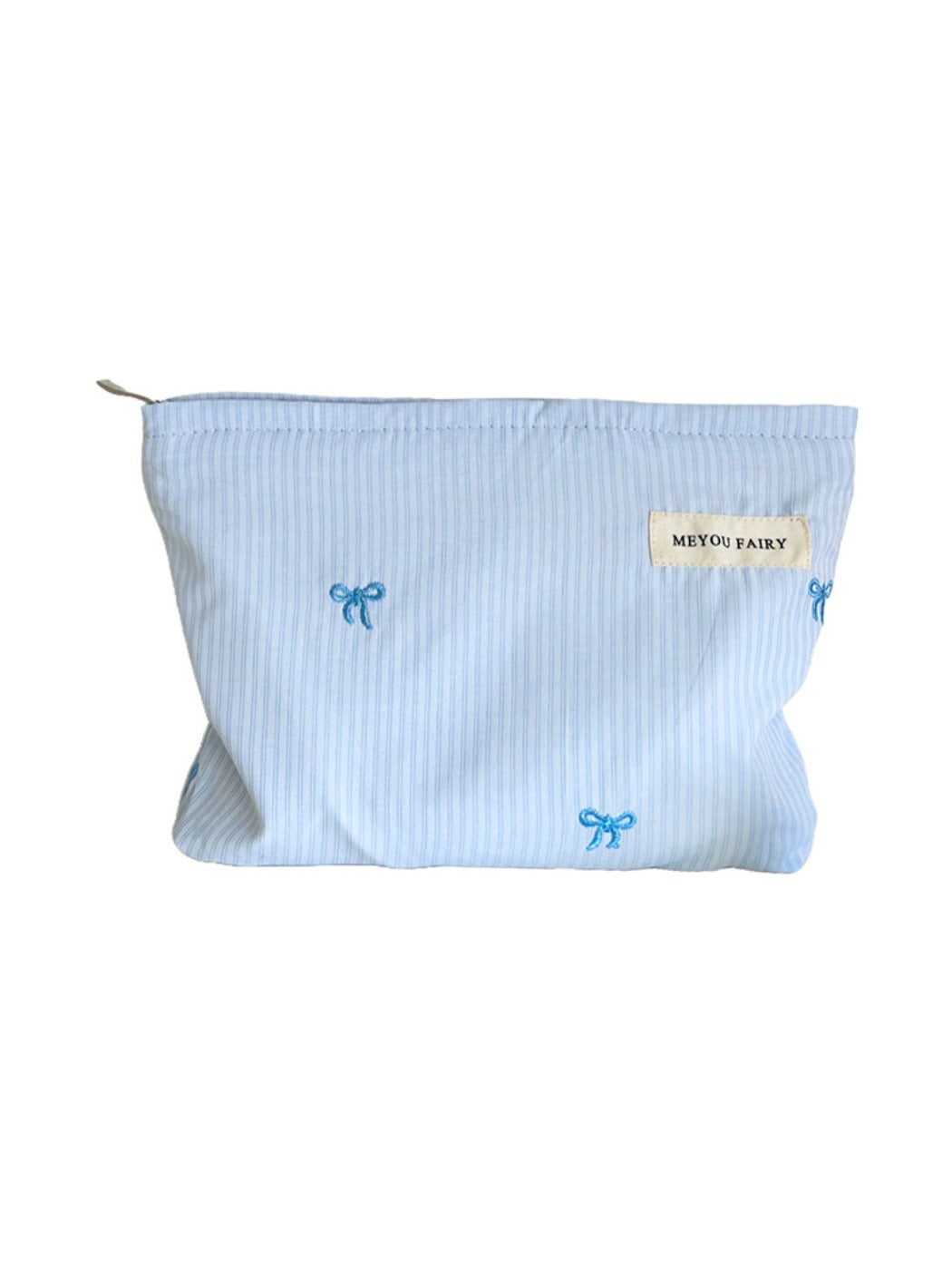 Cosbai - Simple Makeup Pouch with Bow Print
