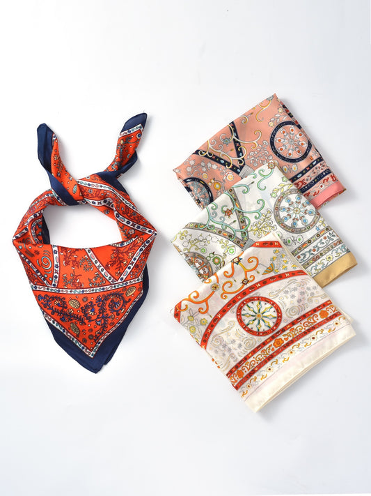 Scarvii - Vintage Pattern Square Scarf